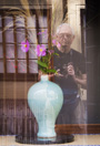self portrait with vase on Shinmonzen
